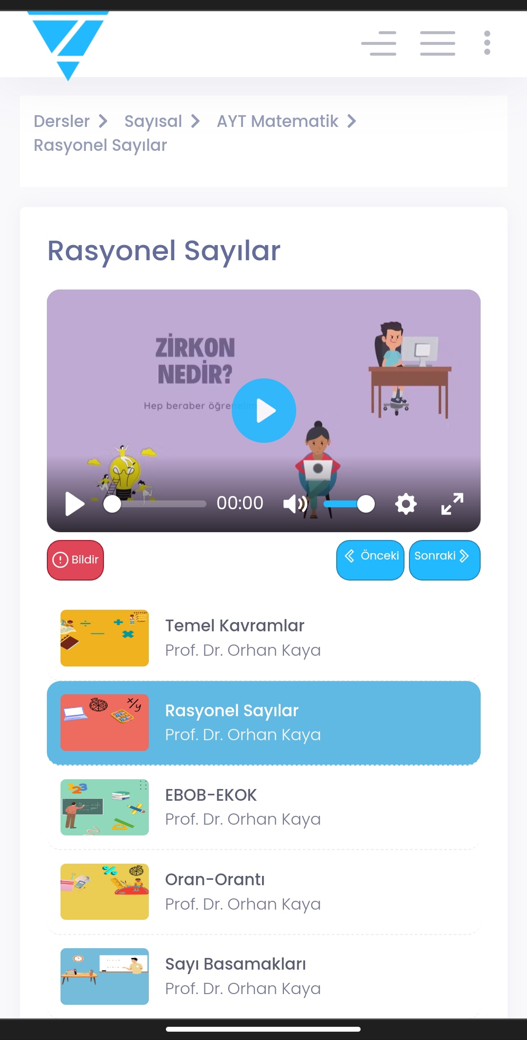 VİDEO DERSLER